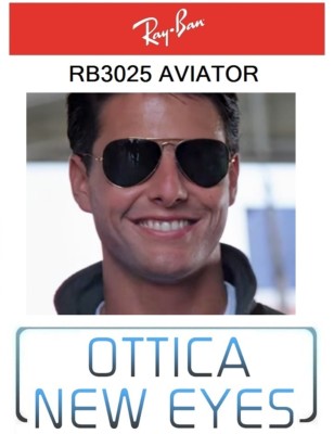 Occhiale da Sole RayBan AVIATOR RB3025 L0205 58mm TOP GUN TOM CRUISE  MAVERIK | eBay