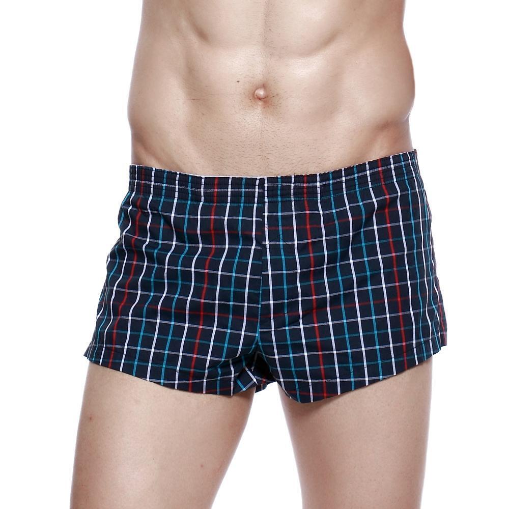 Mutandine da uomo a quadri in cotone nuove foto 5