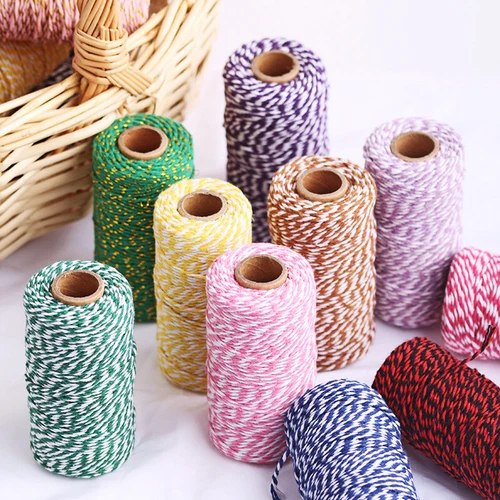 100M*2MM Bakers Cotton Twine Craft String/Cord For Packaging Gift Wrapping - Picture 4 of 19