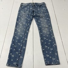 Free People Ditzy Floral Low Rise Skinny Jeans Women  s Size 24