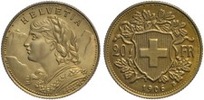 SVIZZERA - MARENGO 20 FRANCHI SVIZZERI 1906 - NO ORO -  RICONIO COPIA