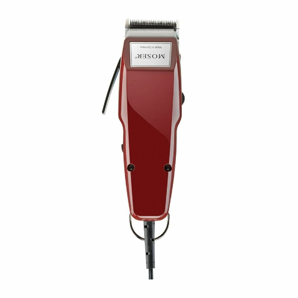 Cortapelos Moser 1400 Rojo Profesional Barbero Clásico con Cable Raststellen 220V Foto 4 de 4