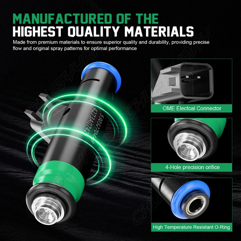 Inyectores de combustible X8 de actualización de 12 orificios para Dodge Ram 1500 2000-2003 4,7 L 5,9 L V8 Foto 2 de 4