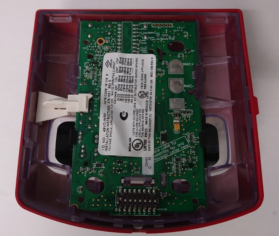 Simplex 49VO-WRF TrueAlert ES Wall Mount Addressable Strobe