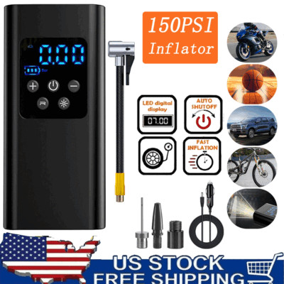 150 PSI Digital Tire Inflator Car Air Pump Compressor Electric Portable Auto 12V