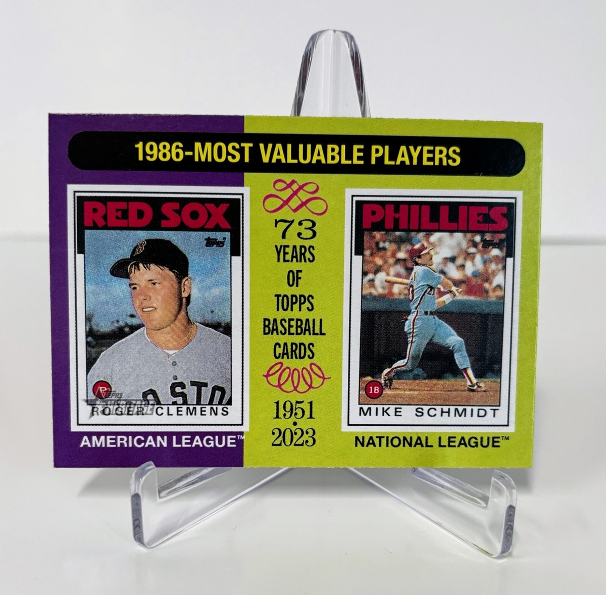 2024 Topps Heritage Baseball 1986 Most Valuable Players #197 Clemens Schmidt | eBay 2024 Topps Heritage Baseball 1986 Most Valuable Players #197 Clemens Schmidt | eBay