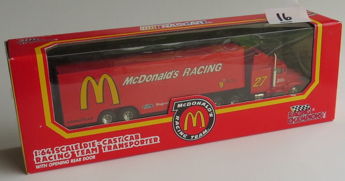 MIB 1992 Racing Champions McDonald's Team 1:64 CAB TRANSPORTER