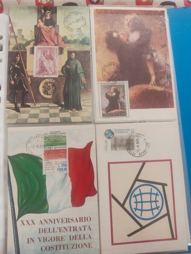 24 FDC Italia anni 970, su cartoline dedicate. Ottime condizioni - Foto 3 di 6