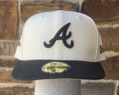 NWT New Era  Atlanta Braves Chrome 59FIFTY Hat ''Keren'' Fitted Size 7 3/8