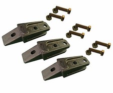 3 - Bobcat Style Mini Excavator, Skid Steer Bolt On Shank & Hardware - 7107324