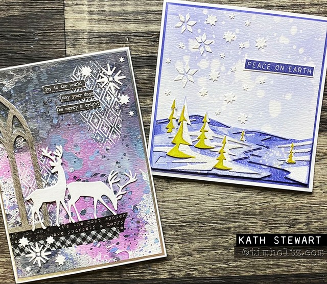 TG. Taglia unica) Sizzix 664971-Set Thinlits Snowscape Colorize