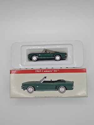Vintage 2001 Readers Digest 1969 Chevrolet Camaro SS Green 1:64 scale