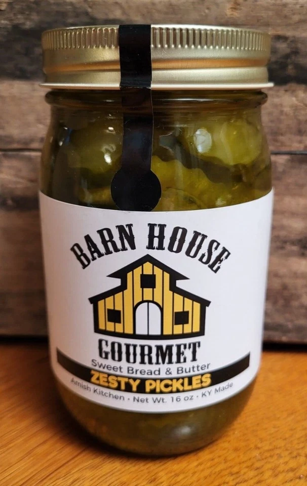 Zesty Sweet Bread & Butter Pickles Barn House Gourmet  Amish Kitchen 16 Oz - Image 2 of 4