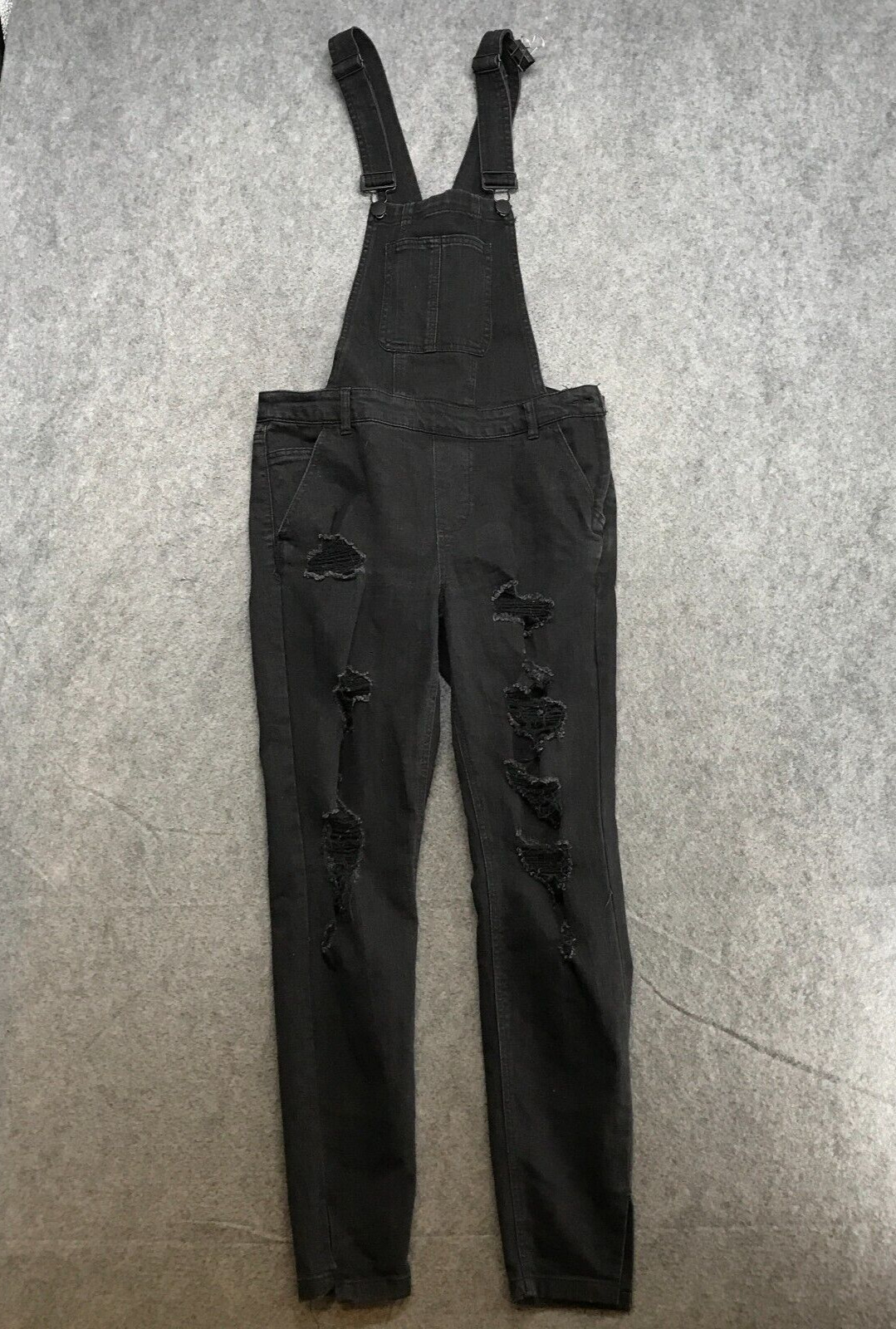Dollhouse Overalls Jeans Juniors Size 9 Black Den… - image 1