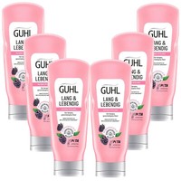Guhl Lang Und Lebendig Aufbau SpüLung 6X 200Ml FüR Langes, GeschäDigtes Haar