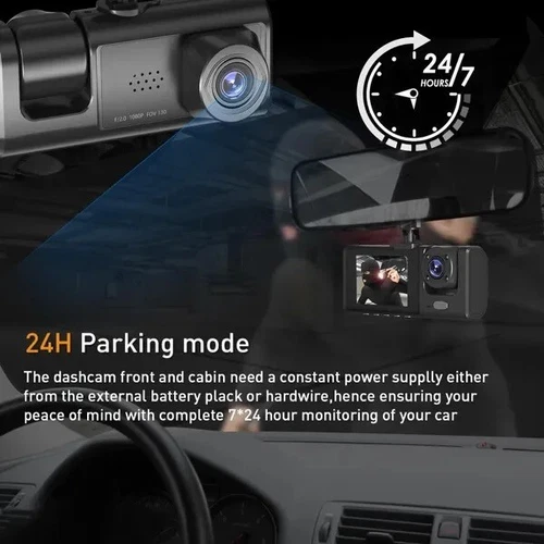 HD 1080p Dual Lens Dashcam - Front/Rear Auto Dash Camera Videorecorder G-Senor - Bild 6 von 18