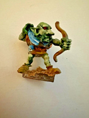  Vintage Games Workshop Warhammer Goblin Archer Orc Metal Rare OOP Oldhammer AD