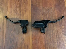 HD 08-13 Touring Black OEM Brake Master Cylinder & Clutch Perch with Levers