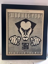 The Who Who Are You Lp Framed 1978 Promo Ad. Rolling Stone Magazine Original
