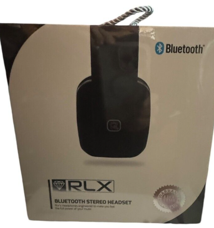 RLX bluetooth stereo Headset BLACK - RLX-100 BRAND NEW SEALED