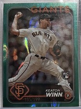 2024 Topps Chrome San Francisco Giants Keaton Winn Aqua Wave Refractor /199 RC