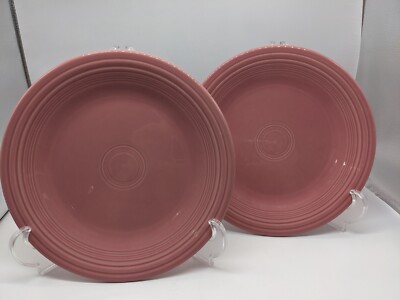 Set Of Fiesta Retired Rose Pink Fiestaware Dinner Plate LLA USA 