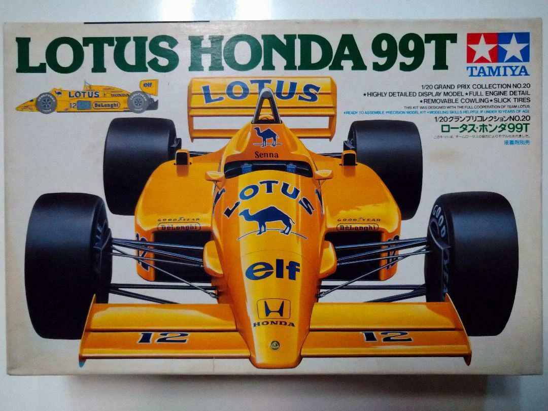 Tamiya 1/20 Scale Lotus Honda 99T Grand Prix Model Car Kit Plastic