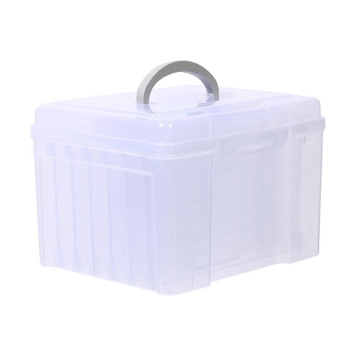 Foto Organizer Box mit Trennwänden Aktenhalter Ordner Etui Fotos Organizer für - Bild 6 von 7