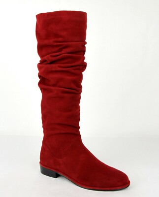 red suede boots womens