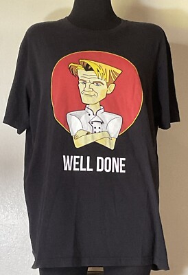 Gordon Ramsay Well Done Hells Kitchen Harras California T-Shirt Size XL