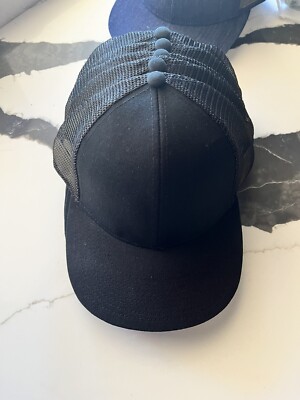 Mega Cap Mens Flat Bill Six-Panel Trucker Cap Adjustable Snapback Cap - 6997B