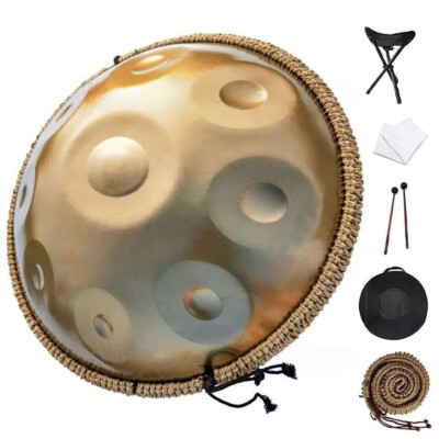 Handpan 9-note D-Kurd Minor 432 Hz Steel Performs Well In Sound