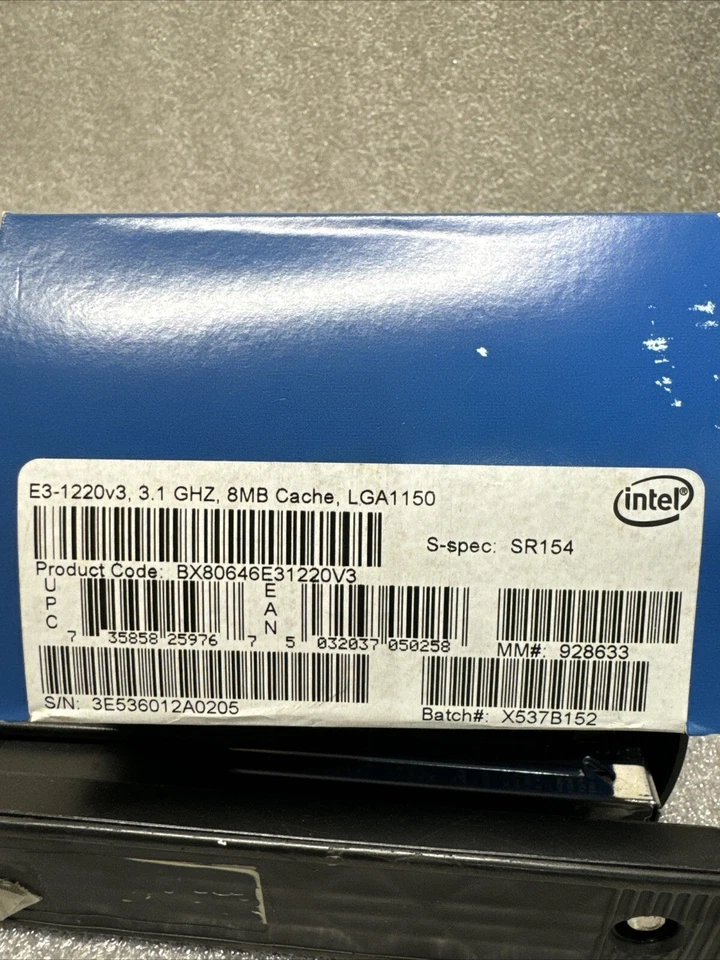 NEW SEALED Genuine Intel Xeon 4 CORES E3-1220 v3 3.1 GHz 8 MB LGA1150 Processor - Image 4 of 4