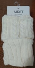 Women's White Boot Topper