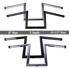 For Honda Shadow VLX 600 Bobber Black Motorcycle Z-Bar Handlebar 1" Drag Bars