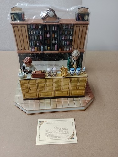 Capodimonte Apotheke Apotheker Apotheker 2 Stück große Skulptur R Guidolin 038