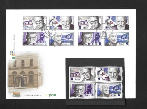 Ireland 2004 Irish Winners of Noble Prize for Literature MNH sg 1704/7 & FDC