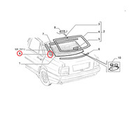 Originale Dichtung Heckscheibe Fiat Tempra 7732413