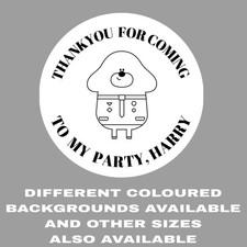10 X Hey Duggee  Personalised Stickers Label Birthday Party Bag Cone Thankyou  