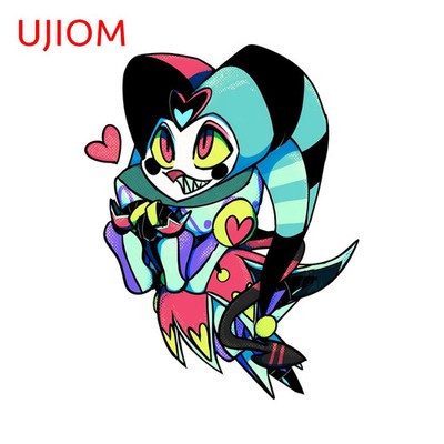 UJIOM Cute Helluva Boss Fizzarolli Wall Sticker Popular Anime Item Guitar Laptop