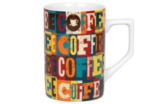 Kaffeebecher Könitz Coffee Squares – Tee Tasse, Coffee Cup 305 ml Porzellan