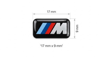 5x M Performance 17x9mm Emblem Aufkleber Sticker Felgen Lenkrad 3D Paket Felge