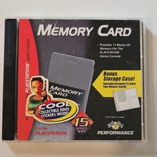 Performance  Nyko Memory Cards for Sony PlayStation 1 with Bonus Storage Case
