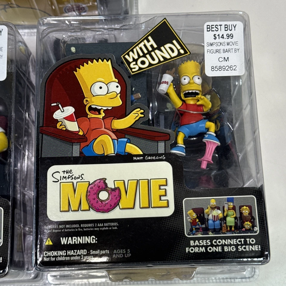 Juego de 3 HOMERO The Simpson Movie Mayhem. MAGGIE + LISA Y BART Foto 3 de 4
