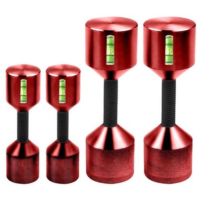 Flange Alignment Two-Hole Pin Set – Aluminum Locating Pins For Vertical & Horizontal Pipe Fitting (Red/Black, 2 Large + 2 Small)