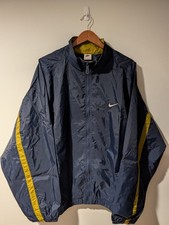 Vintage 90s Nike Air Mini Swoosh Essential Blue XX-Large Windbreaker