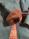 LL Bean Adirondack Barn Coat Womens Chore Jacket Green Flannel Plaid Lined Med. — photo 9