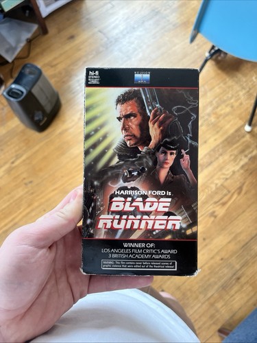 Blade Runner VHS Tape 87 Nelson Release Sci Fi Classic Harrison Ford vintage
