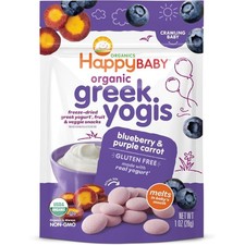 Freeze Dried Yogurt Snacks with Blueberry and Purple Carrot for Babies 9 Months