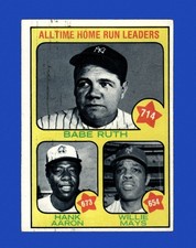 1973 Topps Set-Break #  1 Aaron/Ruth/Mays VG-VGEX *GMCARDS*